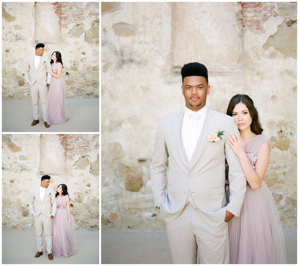 wedding inspiration with black groom and mexican bride