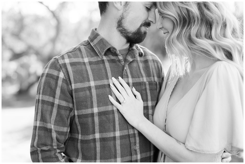 ring photo at engagement session